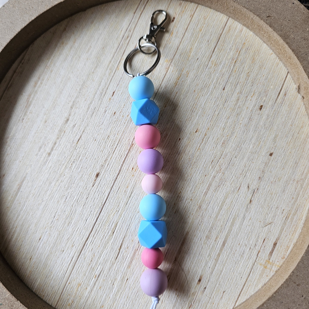 Colorful Beaded Keychain